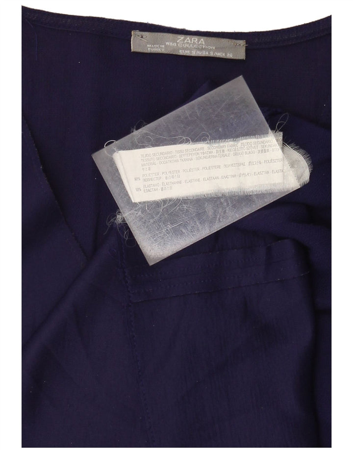 Bluză pentru femei Zara UK 10 Poliester bleumarin mic