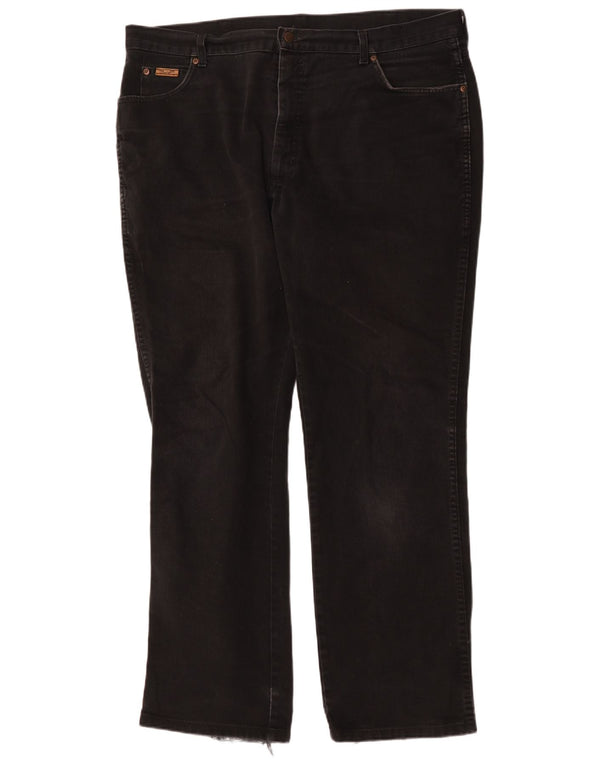 Blugi drepte pentru bărbați Wrangler Texas W42 L34 bumbac negru