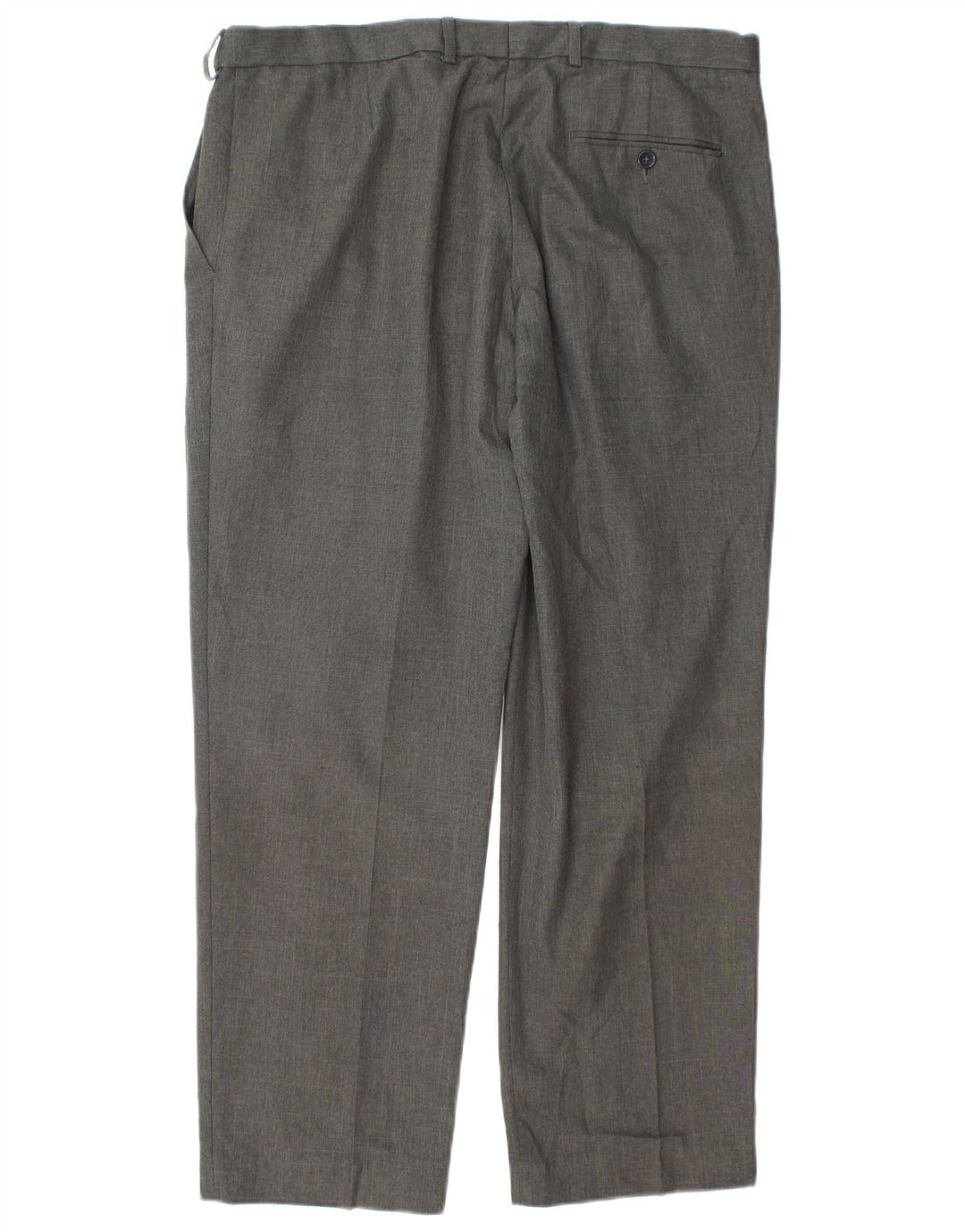 Pantaloni de costum pentru bărbați Marks & Spencer, cu ajustare normală, L36 L29, poliester gri