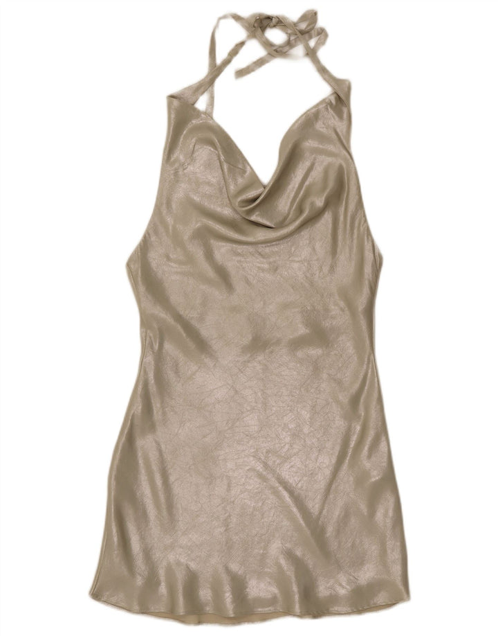 Rochie pentru femei Zara UK 6 XS Poliester argintiu