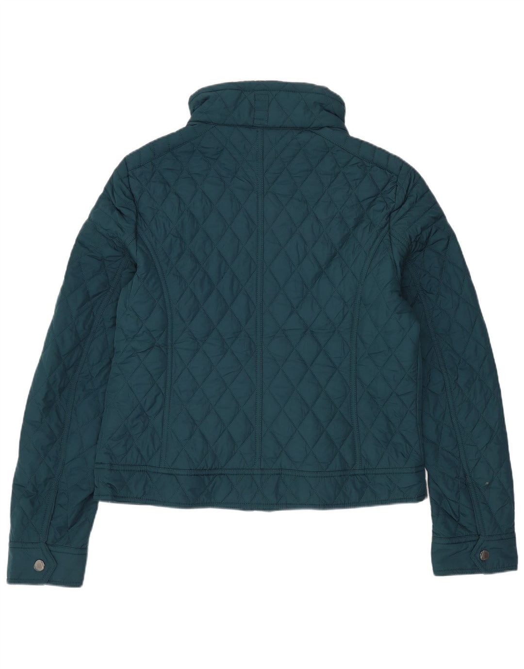 Jachetă matlasată crop pentru femei Tommy Hilfiger UK 14, bumbac verde mediu