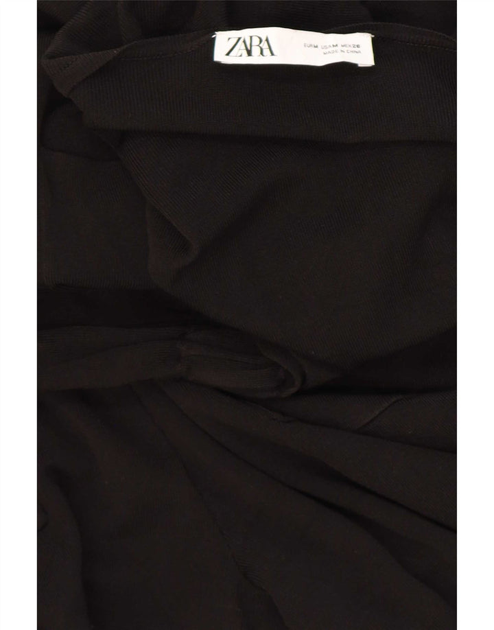 Salopetă Zara pentru femei cu mâneci 3/4 UK 14 Medium Negru