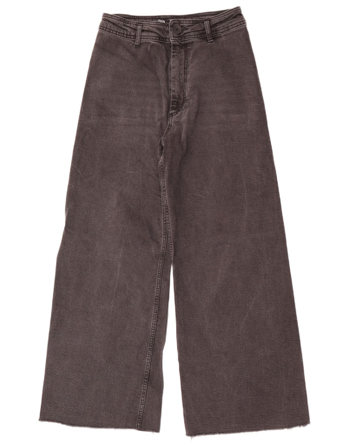 Blugi pentru femei Zara cu picioare largi EU 40 Medium W30 L29 Negri