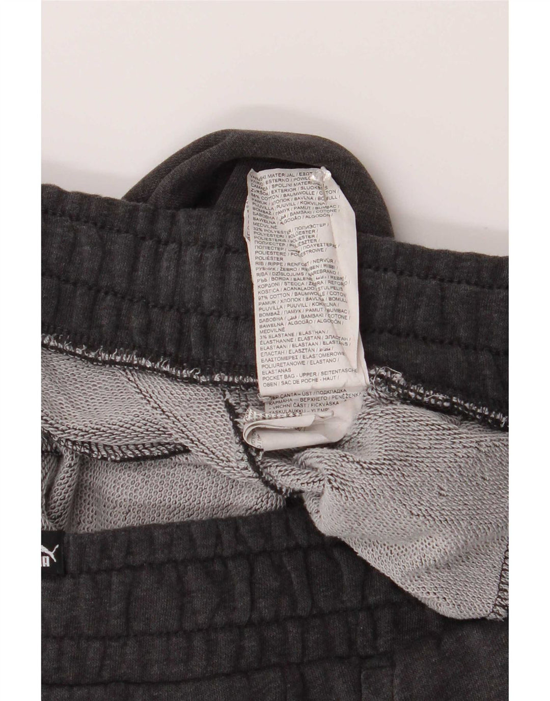 Pantaloni de trening Puma pentru bărbați Joggeri din bumbac gri mediu