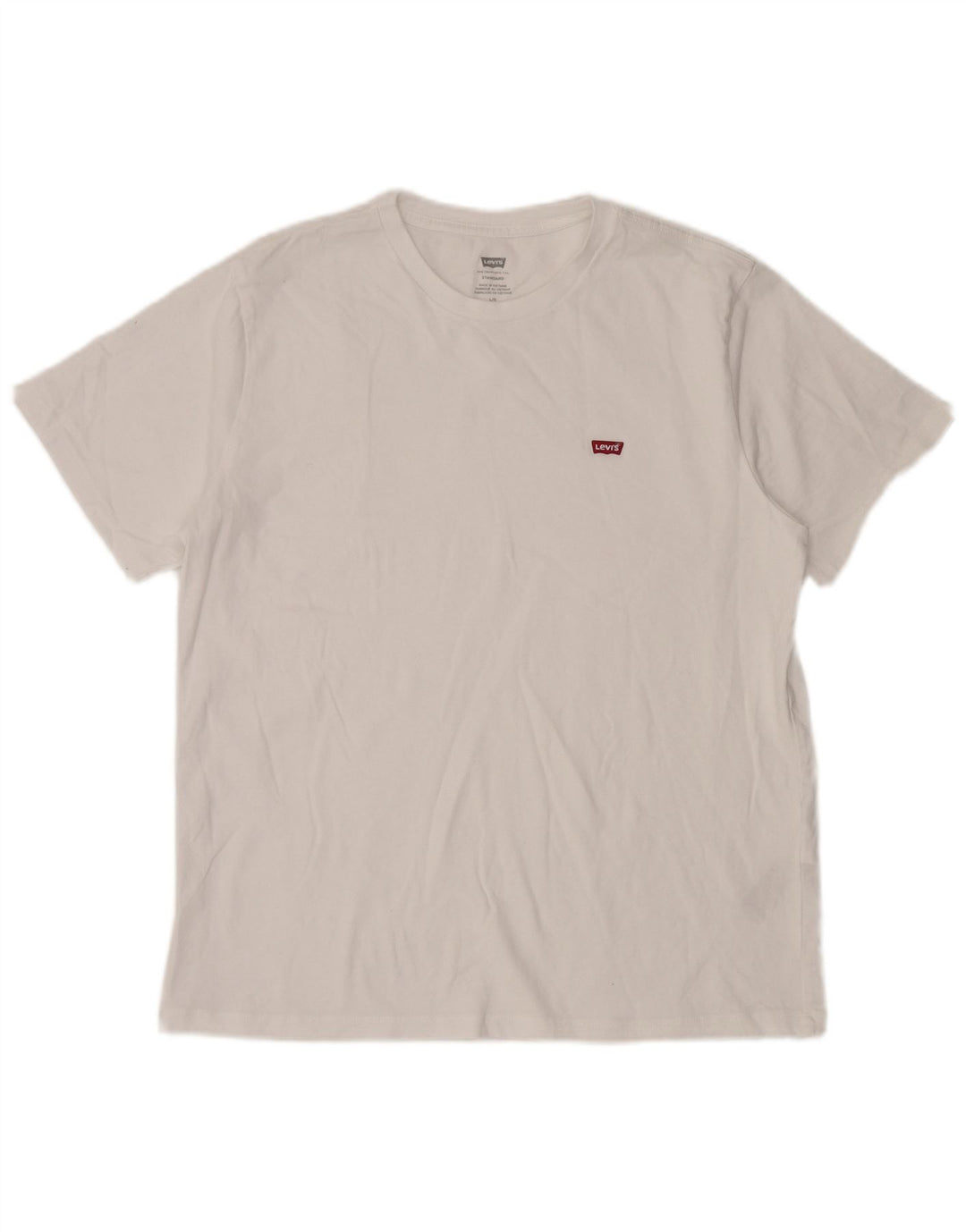 Tricou standard pentru bărbați Levi's Top mare din bumbac alb