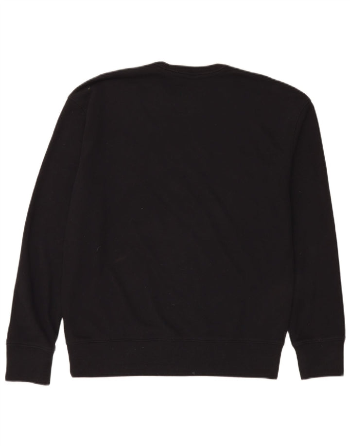 Pulover Hollister pentru bărbați cu grafică, bumbac mic, negru