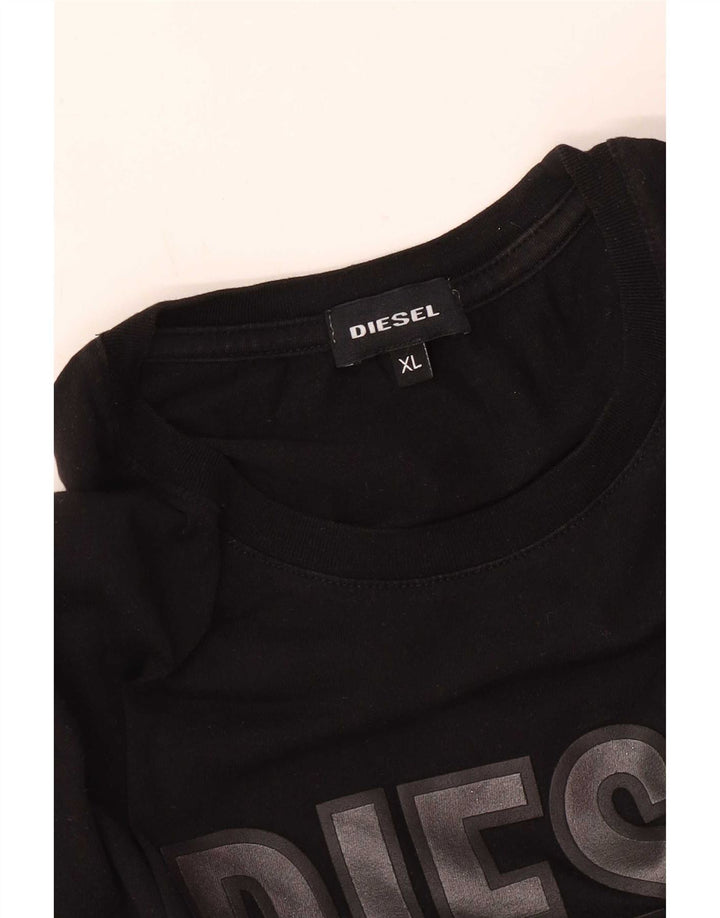 Tricou grafic pentru bărbați Diesel Top XL Negru