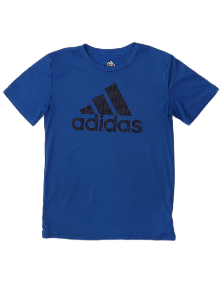 Tricou grafic Adidas pentru băieți Top 10-11 ani albastru mediu