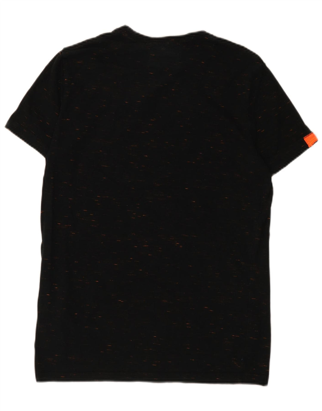 Tricou Superdry pentru bărbați Top mediu negru bumbac cu pete
