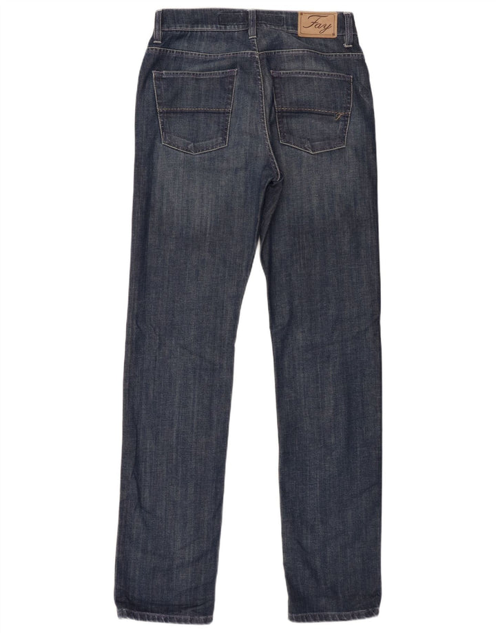 Blugi pentru bărbați Fay Slim W34 L33 Blue Bumbac