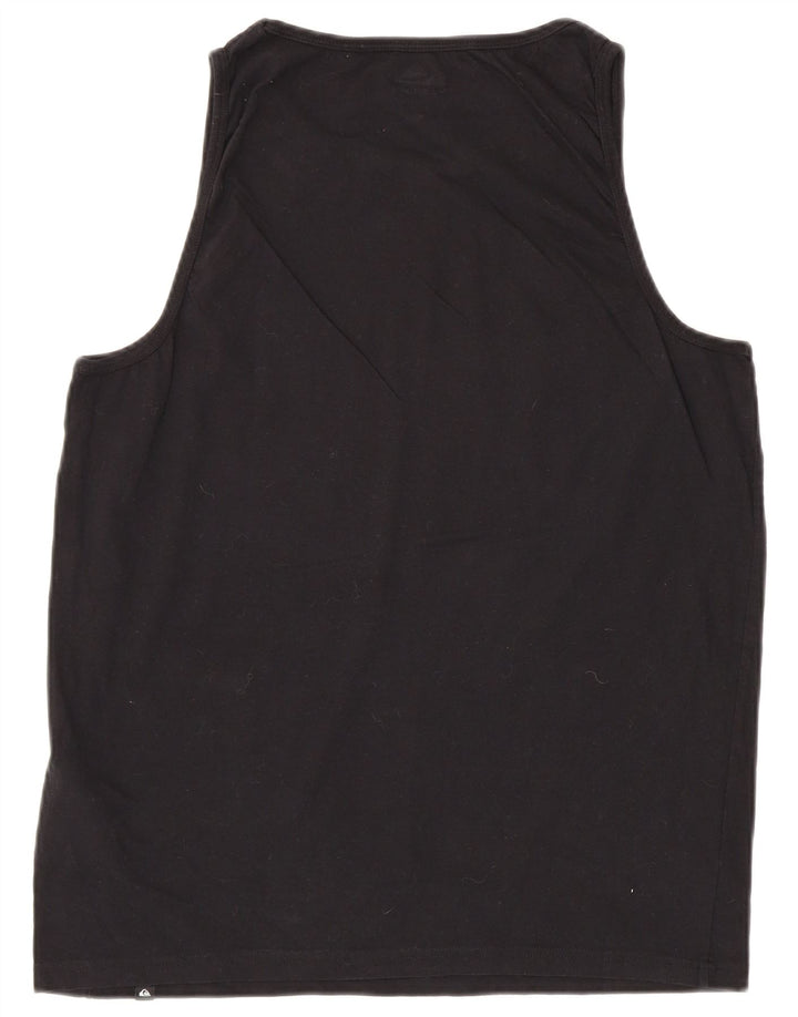 Vestă grafică Quiksilver pentru bărbați, mare, negru, bumbac