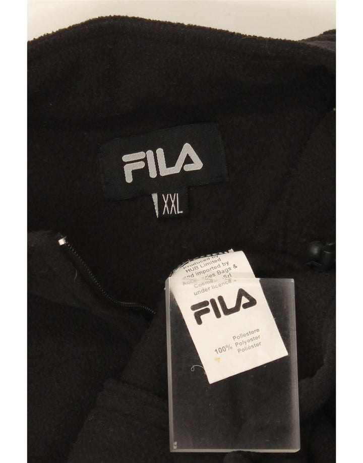 Jachetă pentru bărbați Fila Liner Fleece UK 44 2XL Negru Poliester