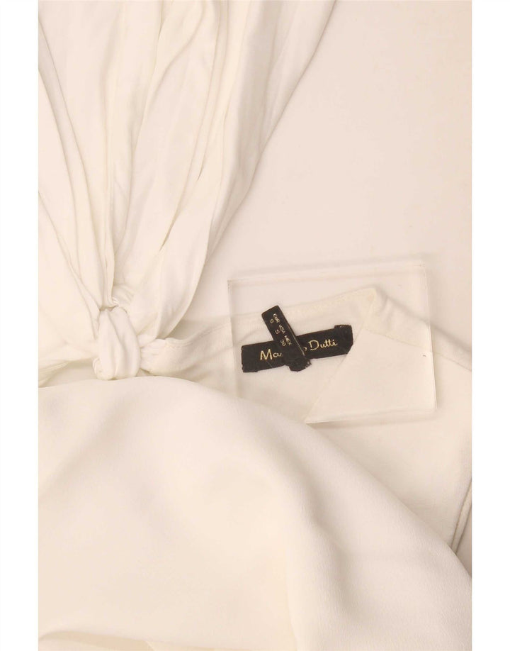 Massimo Dutti Rochie de damă fără mâneci cu schimbare regulată UK 10 Small White