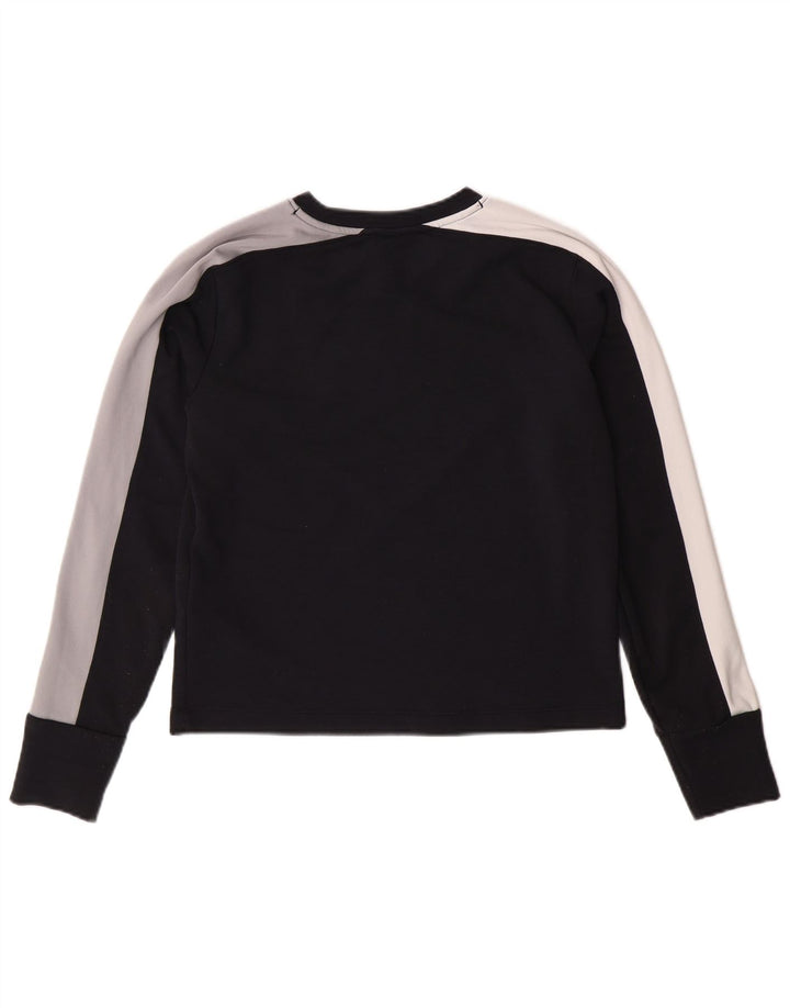 UNDER ARMOUR Top cu mânecă lungă pentru femei, cu ajustare lungă, UK 6 XS, negru, bloc de culoare