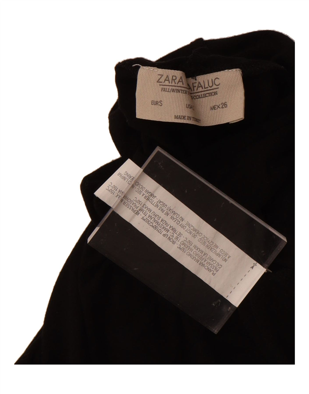 ZARA Womens Oversized Roll Neck Top Long Sleeve UK 10 Small Black Vintage Zara and Second-Hand Zara from Messina Hembry 