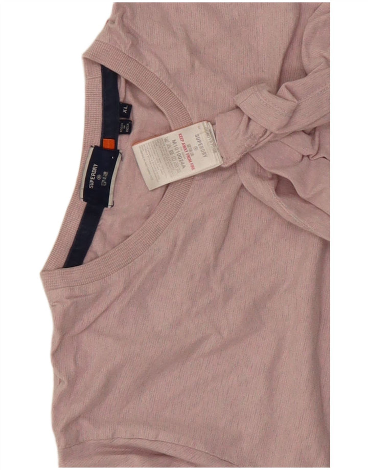 Tricou Superdry pentru bărbați Top XL bumbac roz