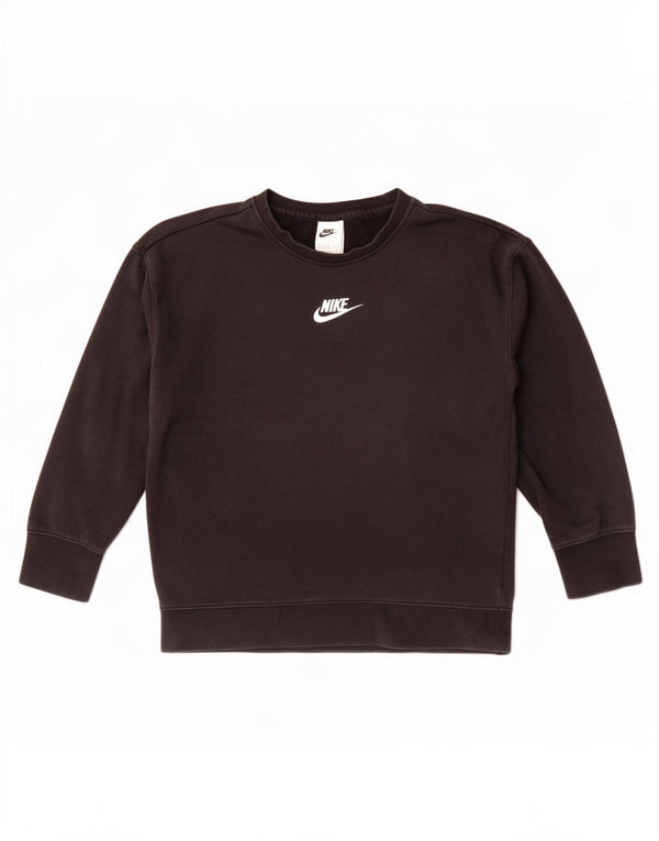 Pulover Nike Fete 10-11 Ani Bumbac Negru Mediu