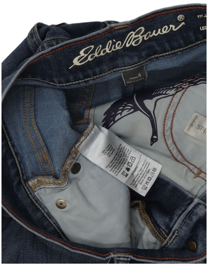 EDDIE BAUER Blugi subțiri ușor curbat pentru femei US 4 Small W28 L30 Blue