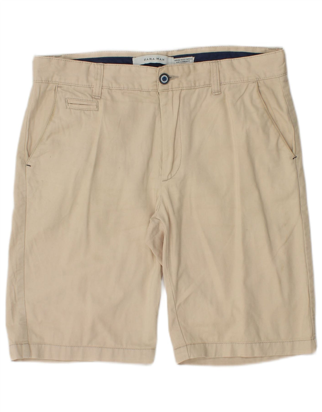 Pantaloni scurți chino pentru bărbați Zara EU 40 Medium W31 Bej