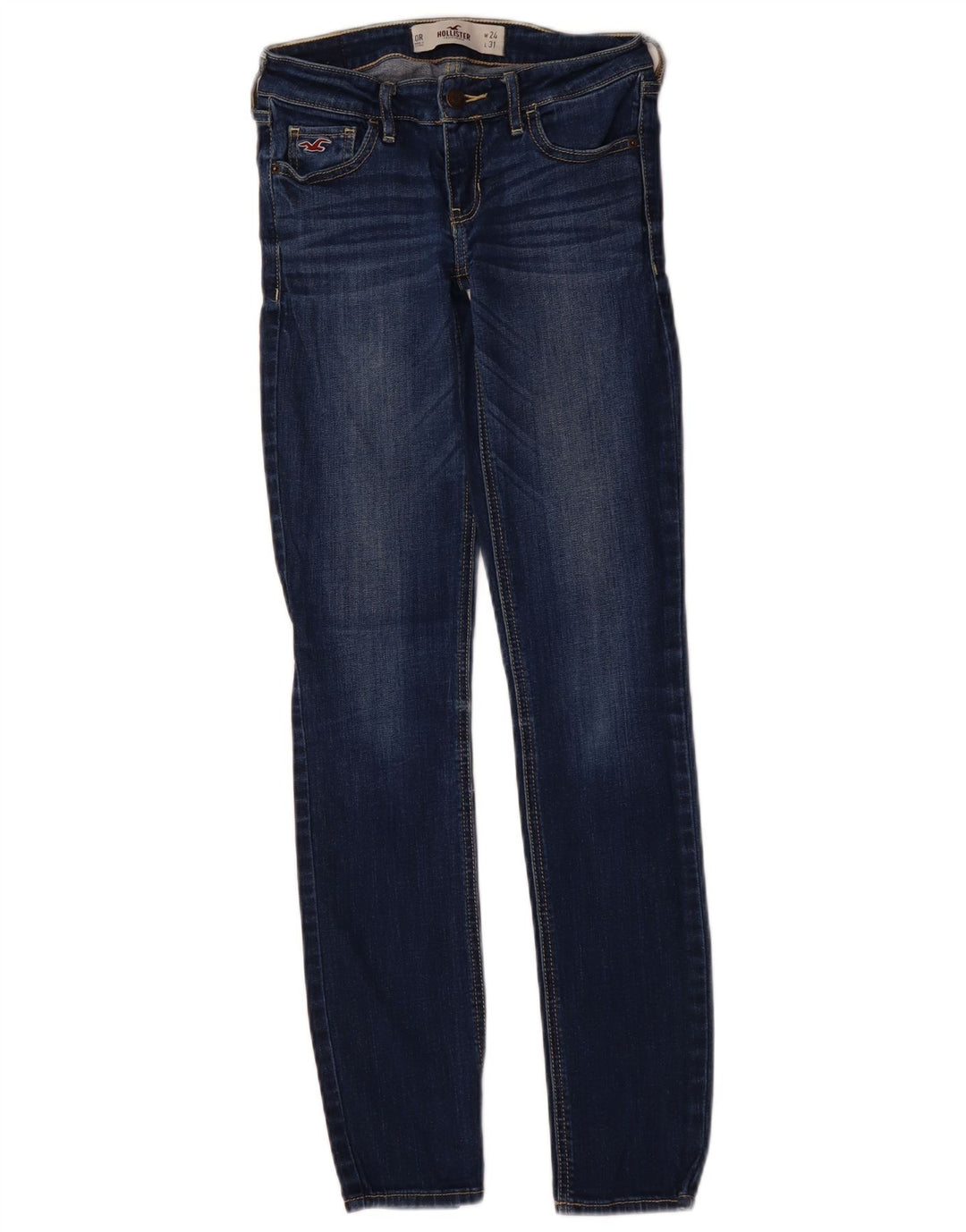 Blugi skinny pentru femei HOLLISTER US 0 XS W24 L31 Bumbac albastru