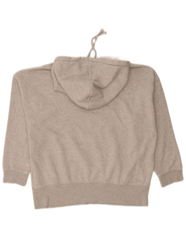 Pulover cu glugă supradimensionat cu grafic Adidas pentru femei UK 14, bumbac mare, gri