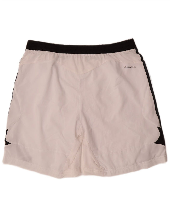 Pantaloni scurți sport Adidas Climacool pentru bărbați, mari, alb, din poliester