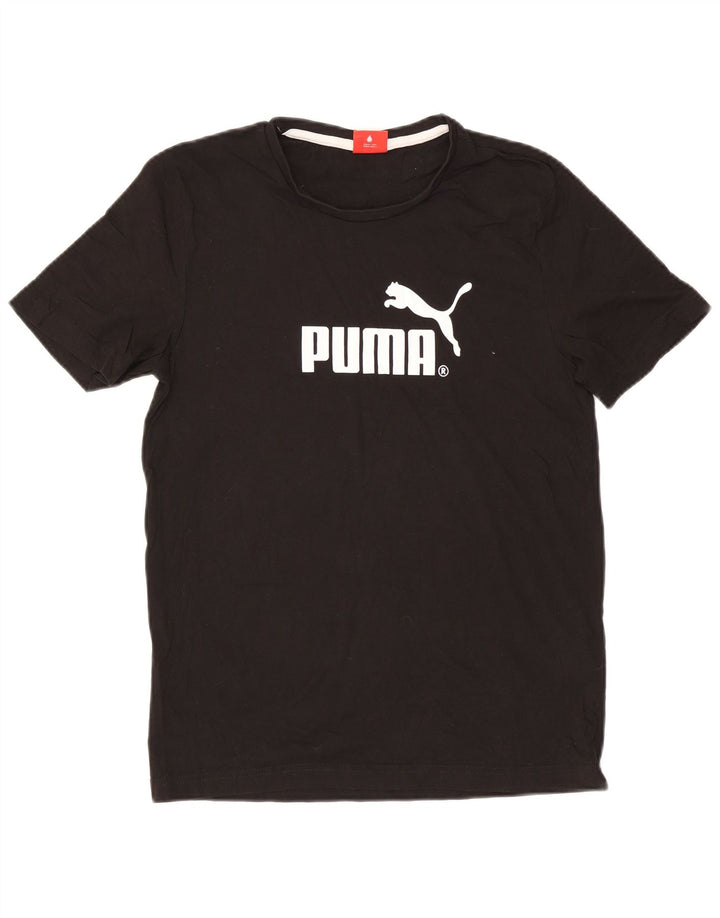 Tricou grafic Puma pentru bărbați Top mic bumbac negru
