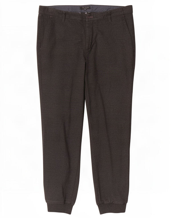 Ted Baker Joggeri pentru bărbați Pantaloni chino W34 L30 Poliester negru