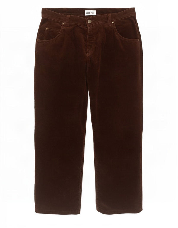 Pantaloni drepti din velur drept bărbați Lee Brooklyn W42 L29 bumbac maro