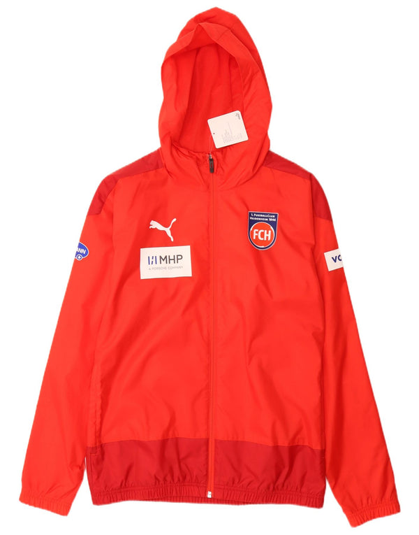 Jachetă de ploaie Puma FussballClub Heidenheim 1846 pentru bărbați UK 36 Small Red