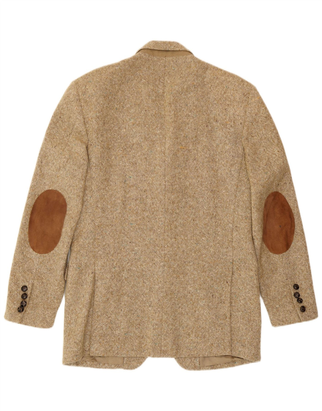John Hanly&Co Ltd Jachetă pentru bărbați cu 3 nasturi, Marea Britanie 38, Bej mijlociu, pete
