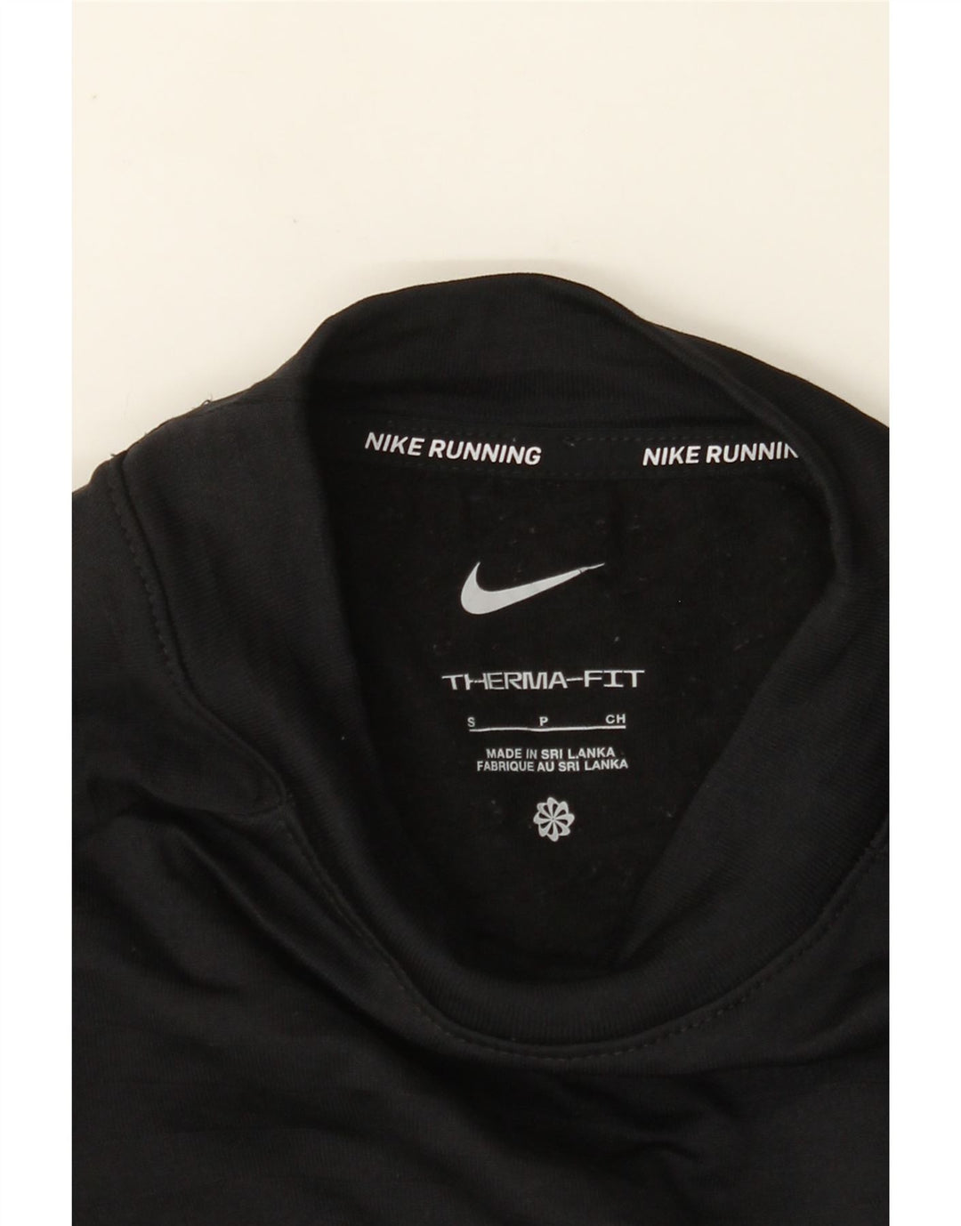 Top pentru femei NIKE Therma-Fit cu mânecă lungă UK 10 Mic Negru