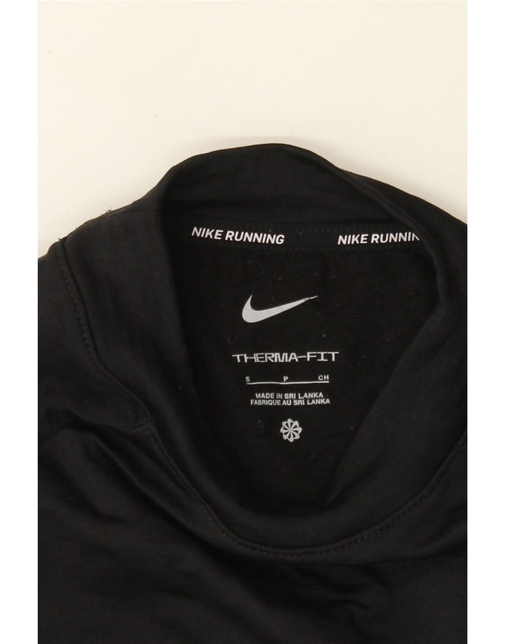 Top pentru femei NIKE Therma-Fit cu mânecă lungă UK 10 Mic Negru