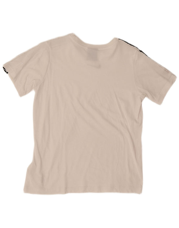 Tricou grafic Nike pentru băieți Top 13-14 ani XL Bumbac color bloc alb