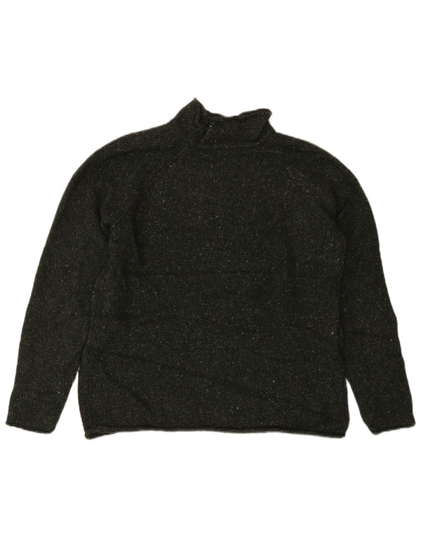 EDDIE BAUER Pulover cu gât țestoasă pentru femei UK 14 Medium Kaki Pete