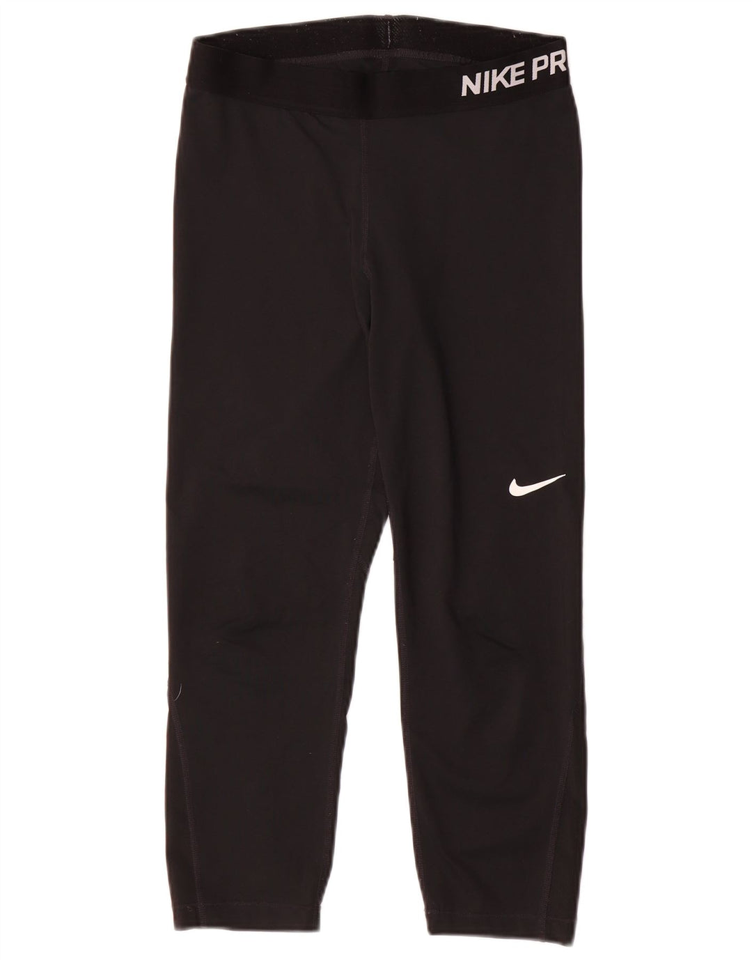 Leggings Nike Dri Fit Graphic Capri pentru femei UK 12 Poliester mediu negru