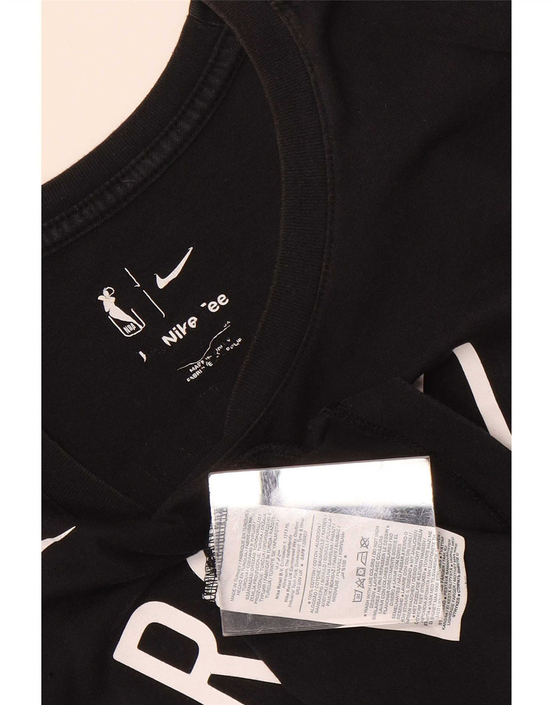 Tricou cu grafică Brooklyn pentru bărbați Nike Top mic, negru, bumbac