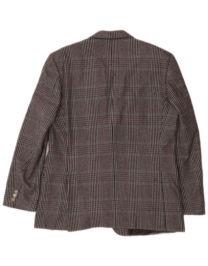 Jachetă blazer pentru bărbați Pierre Cardin, cu 2 nasturi, IT 54 2XL, lână cu carouri gri Clasic
