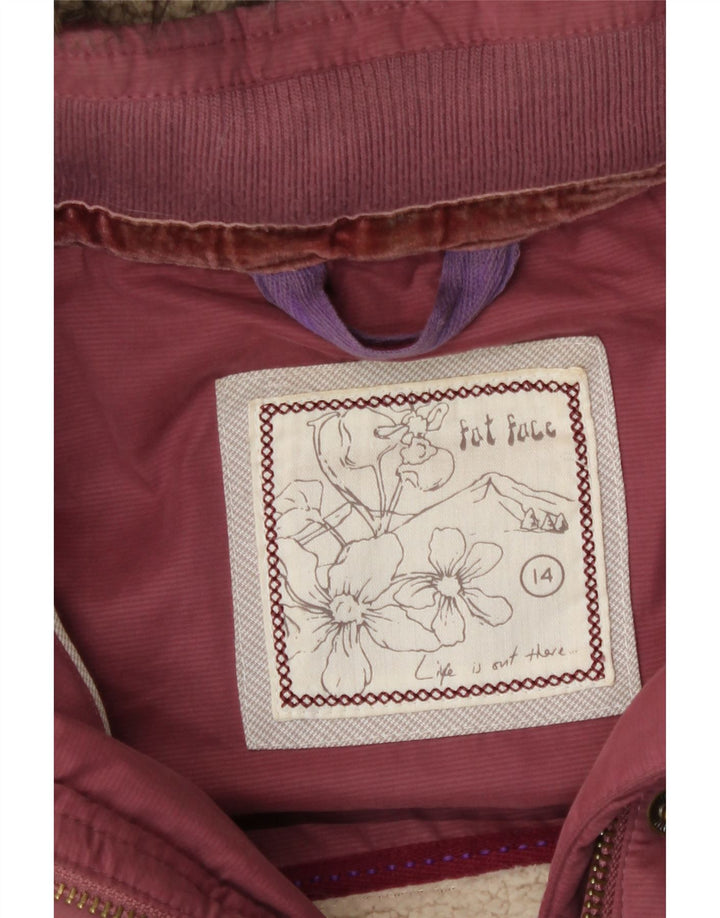 Gilet căptușit cu glugă pentru femei Fat Face UK 14 Mare Poliester Bordeaux