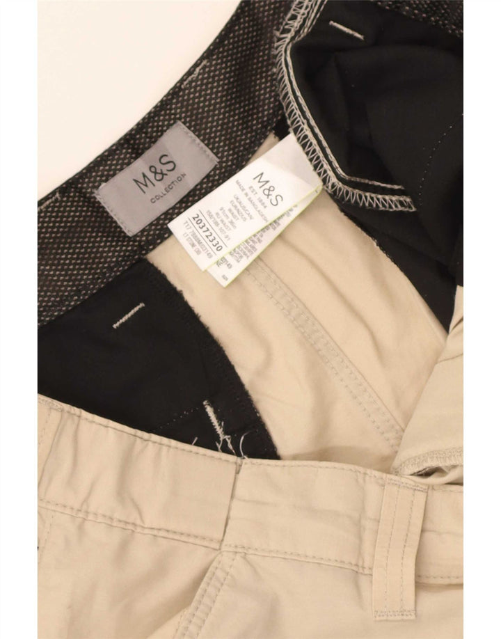 Pantaloni scurți cargo pentru bărbați Marks & Spencer W36, mari, bej, bumbac