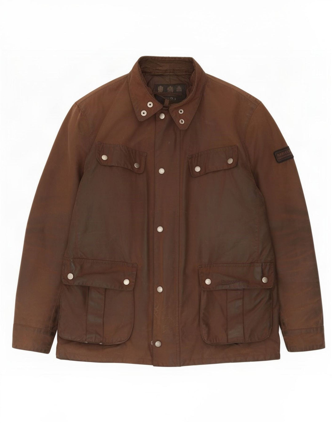 Jachetă pentru bărbați Barbour din bumbac cerat UK 40 Maro mare