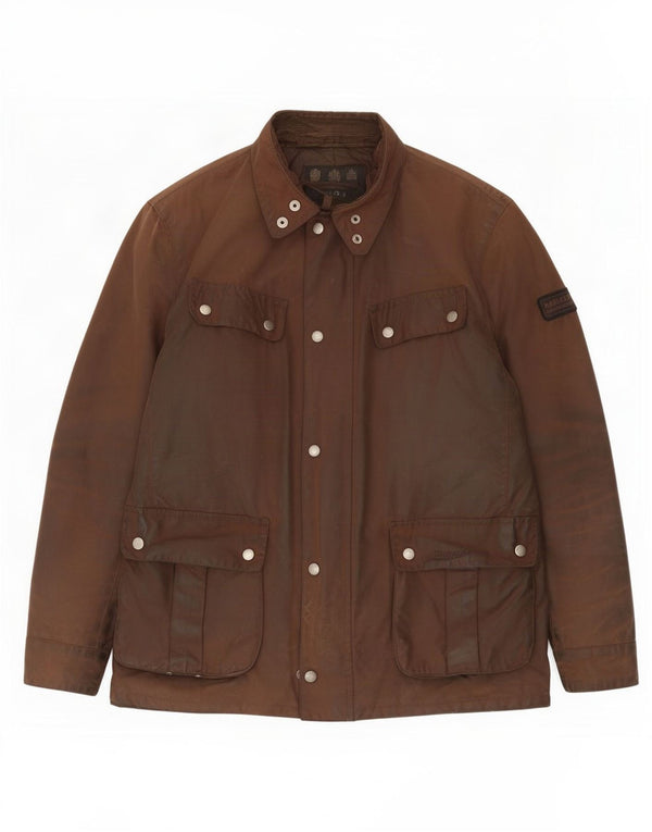 Jachetă pentru bărbați Barbour din bumbac cerat UK 40 Maro mare