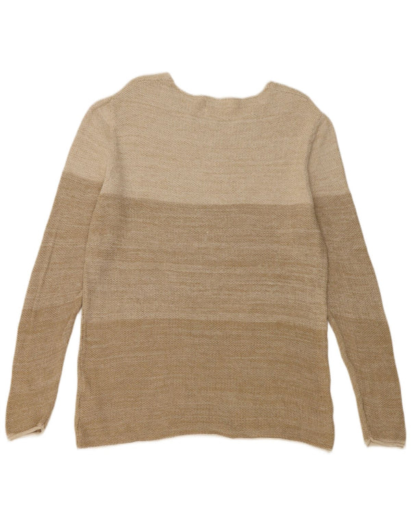 Pulover Jack & Jones pentru bărbați, cu gât de barcă, bumbac color-block 2XL, bej
