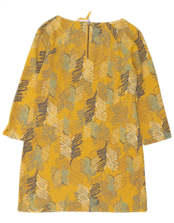 WHITE STUFF Rochie schimbătoare pentru femei cu mâneci 3/4 UK 10 Bumbac cu flori galbene mici