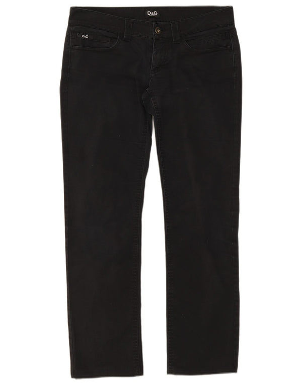 Dolce & Gabbana Blugi Drepți Super Low pentru Femei, Tight Fit, W26 L27 Negri