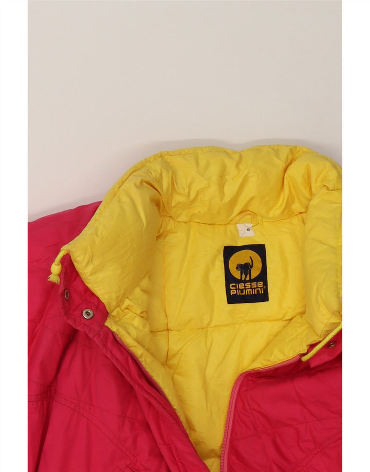 CIESSE PIUMINI Womens Padded Jacket IT 46 Large Pink Cotton Vintage Ciesse Piumini and Second-Hand Ciesse Piumini from Messina Hembry 