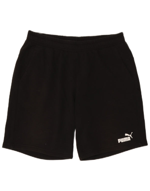 Pantaloni scurți sport pentru bărbați Puma XL, bumbac negru