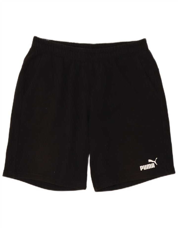 Pantaloni scurți sport pentru bărbați Puma XL, bumbac negru