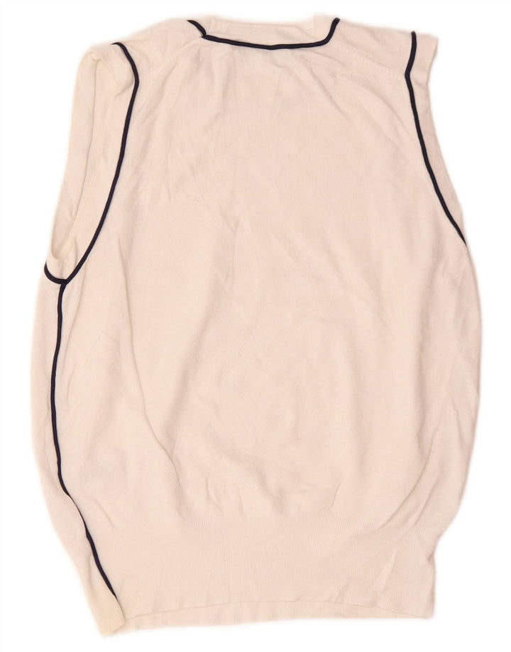 Zara Womens Vest Tank Top UK 12 Medium White Viscose