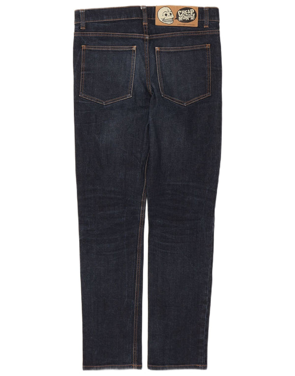 CHEAP MONDAY Blugi slim pentru bărbați L32 L31 Bumbac bleumarin